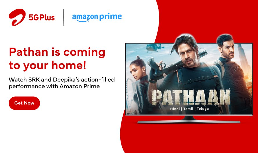 Watch Pathaan Movie Online with Free Airtel OTT Subscription